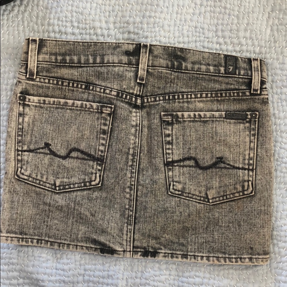 7 For All Mankind Jean Mini Skirt Size 27